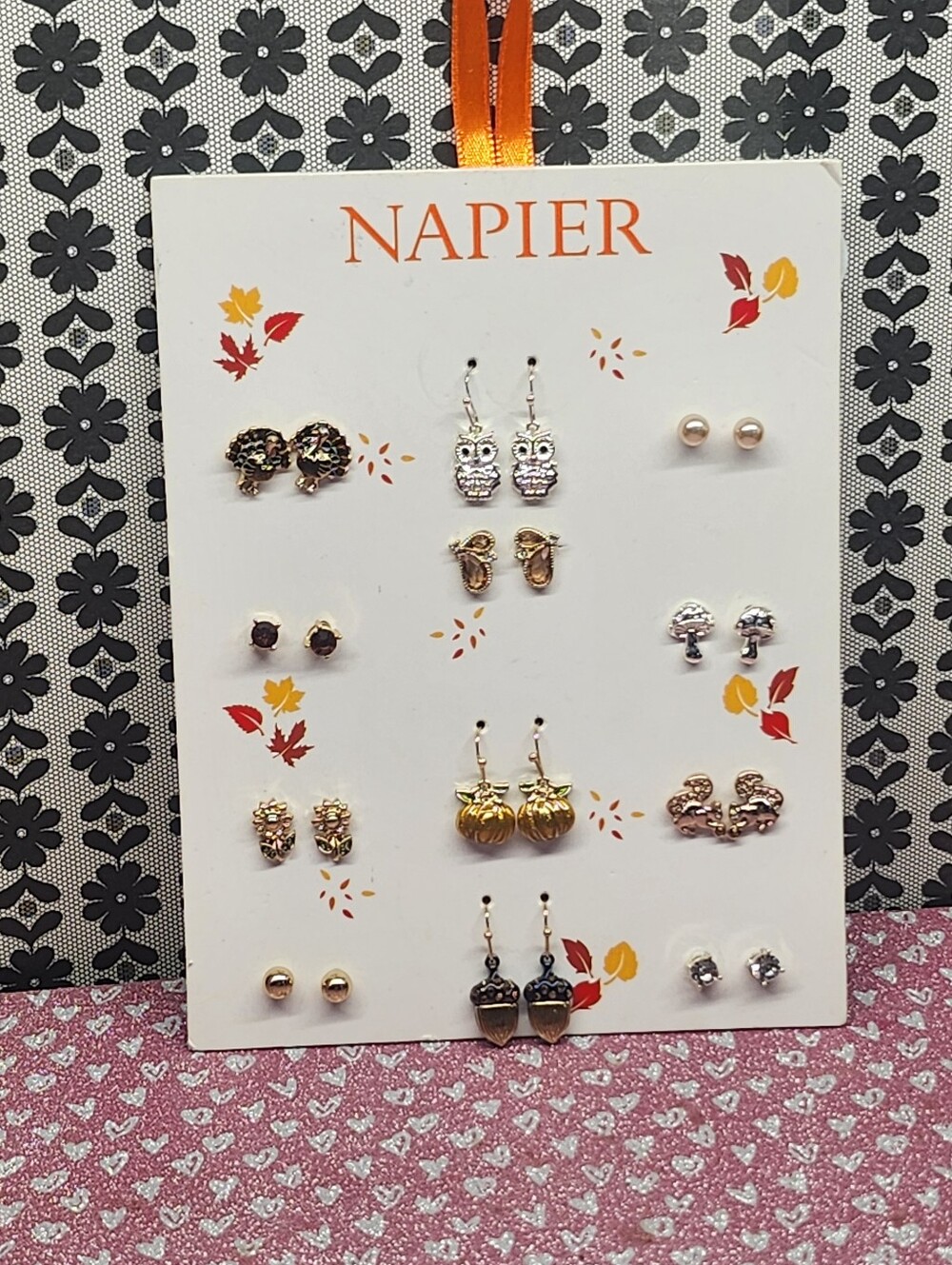 Napier - Fall Theme Multiple Earring set - New